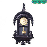 Vintage Simulation Wall Clock Model Living Room Decor 1/12 Home Clock House Micro Scene Accessories