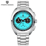 PAGANI DESIGN 2026 Retro Luxury Men's Watches Sports Chronograph VK63 Quartz Watch For Men AR Sapphire Waterproof Leather Clock