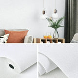 50cmX10/2.8m Linen 3D Foam Self-adhesive PVC Solid Color Thickened Waterproof Background Wall Renovation Wallpaper Wall Stickers