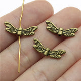 WYSIWYG 20pcs 20x7mm Butterfly Spacer Beads Butterfly Wing For Necklace Jewelry Making Wholesale Angel Wing Beads