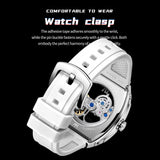 OLEVS 6779 Transparent Hollow Mechanical Men's Watches Fashion Luxury Silicone Strap Waterproof Skeleton Automatic Watch For Man
