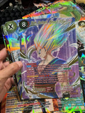 12Pcs Flash Big Sized Dragon Ball Card Jumbo Diy Trading Son Goku Refractive Relief English Card Game Collection Cards 12cmx17cm