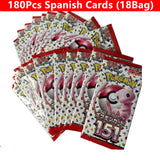 90-360Pcs English French Spanish Carta Karten Pokemon Cards Sun Moon Evolutions Booster Box Collectible Tradiner Card  for child