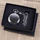 Luxury Gold Quartz Pocket Watch Gift Box Set For Family Fashion Casual Necklace Pendant Unisex Pocket&Fob Chain Watches with Box