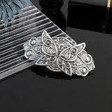 AWAYTR Vintage Bronze Leaf Badge Duckbill Hairpin Alloy Hair Clips Valentine Headwear Girl Hair Accessories Festival Gift