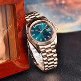 PAGANI DESIGN Men's Watch 2026 New Rose Gold Blue DD40 Automatic Watch Men Mechanical Wristwatch Sapphire glass Waterproof Watch