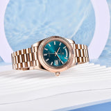 PAGANI DESIGN Men's Watch 2026 New Rose Gold Blue DD40 Automatic Watch Men Mechanical Wristwatch Sapphire glass Waterproof Watch