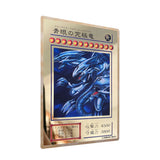 Yugioh Golden Metal Cards Yu-Gi-Oh Alloy Collection Card Blue Eyes Dark Magicial Obelisk Slifer Ra Kids Christmas Birthday Gift