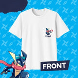 2025 Summer Pokémon Anime GRENINJA 100% Pure Cotton Printed T-shirt Men Y2K Harajuku Loose Casual Versatile Short-sleeved Top