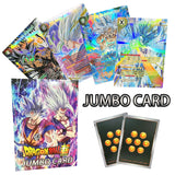 12Pcs Flash Big Sized Dragon Ball Card Jumbo Diy Trading Son Goku Refractive Relief English Card Game Collection Cards 12cmx17cm