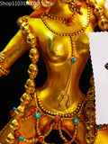 23cm Copper gilding Kaque Buddha Mother Naluo Dakini statue Tibet  Naro Kachod Vajrayogini sculpture