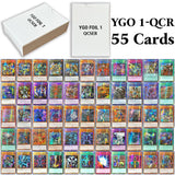 55PCS Yu-Gi-Oh! Whole set Rare Gold Cards QCSCR Game TCG Proxy cards DIY Mirror Force Raigeki Triple Tactics Thrust Soul Servant