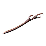 Retro Ebony Hairpin Chinese Antique Style Carved Hairpin Simple Temperament Qipao Hanfu Dished Hair Accessories for Women