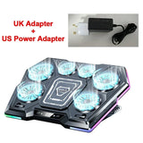 D13 Semiconductor Game Laptop Cooling Pad 8 Angles Adjustable Foldable LED Screen Notebooks Cooler Bracket For 12-21'' Computer