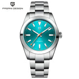PAGANI DESIGN 2026 New Green Glass Men's Mechanical Watches Automatic Watch Men AR Sapphire crystal Stainless steel Wristwatch
