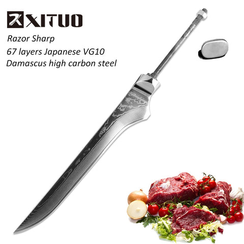 XITUO DIY Knife Handmade Knife Blank Material 67 Layer Japan vg10 Damascus High Carbon Stainless Steel Kitchen Chef Tool Accesso