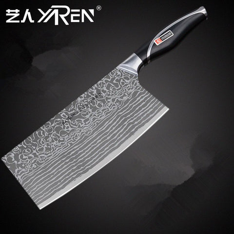 Free Shipping YIREN 5Cr15 Stainless Steel Kitchen Cutting Meat Knife Household Cleaver Professional Chef Slicing Cooking Knives