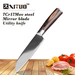 XITUO Sharp multi japan kitchen knife 8"inch chef knife 7CR17Mov stainless steel Santoku knives meat cleaver kitchen accessories