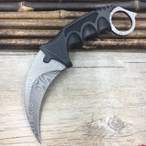 CS GO Counter Strike claw Karambit Knife Neck Knife with Sheath Tiger Tooth Real game Knife rainbow camping fix blade knife