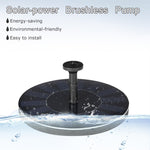 Solar-power Fountain Brushless Pump Plants Watering Kit with Monocrystalline Solar Panel for Bird Bath Garden Pond