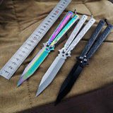 Butterfly in Knifes Tactical no edge dull blade Flying Dragon Trainer CS go Practice Knife Professional Players special Gift