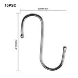 Powerful Stainless Steel S Shaped Hanger Hook Kitchen Bathroom Clothing Hanger Hooks Railing Clasp Holder Hooks For Pot Hanging