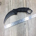 CS GO Counter Strike claw Karambit Knife Neck Knife with Sheath Tiger Tooth Real game Knife rainbow camping fix blade knife