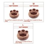 Warm Cotton Cat Dog Sofa Nest Basket Soft Pet Sofa Mat Bear Claw Shape Pet Dog Cat Bed for Small Dogs Cats Puppy Pet Accessories