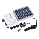 2W Mini Solar Fountain with Pump DC 12V Brushless Water Pump Pool Water Fountain Home Decoration for Garden Plants Watering Kits