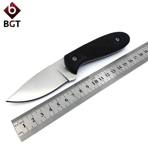 BGT Hunting Tactical Fixed Knife With 8CR13 Blade Wood Handle Camping Pocket Survival Knife Multi Tools Combat Knives EDC Tools