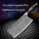 Free Shipping YIREN 5Cr15 Stainless Steel Kitchen Cutting Meat Knife Household Cleaver Professional Chef Slicing Cooking Knives