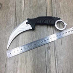 CS GO Counter Strike claw Karambit Knife Neck Knife with Sheath Tiger Tooth Real game Knife rainbow camping fix blade knife