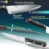 Kitchen Knife High Carbon Stainless Steel 3.5 5 8 inch Paring Utility Carving Chef Knife 4 piece Set 3CR13 420C Meat Fruit Tools