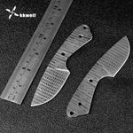 XITUO Damascus Pattern DIY Fixed Blade Knife Blanks Stainless Steel Hand Tools Pocket Survival Hunting Knife Jungle Self Defense