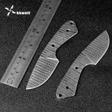 XITUO Damascus Pattern DIY Fixed Blade Knife Blanks Stainless Steel Hand Tools Pocket Survival Hunting Knife Jungle Self Defense