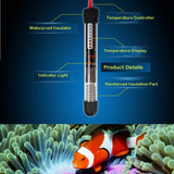 Mini Submersible Aquarium Heater Heating Rod for Aquarium Fish Tank Temperature Adjustment 220-240V 25W/50W / 100W / 200W / 300W