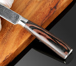 XITUO High quality 5"inch Chef knife Utility Paring Knives Imitation Damascus steel kitchen Peeling Knives Sharp Steak Knives