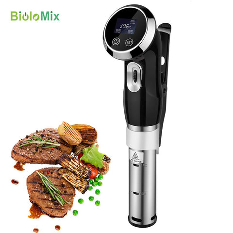 Sous Vide Precision Cooker, Sturdy Immersion Circulator , 1500 Watts Vacuum Food Cooker, LCD Digital Display, Stainless Steel