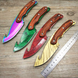 Swayboo 5Cr15MoV steel  CS GO Gut Knifes Counter Strike Tactical Fixed Blade Hunting Knives Straight Camping knife with opener 