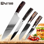 XITUO Sharp multi japan kitchen knife 8"inch chef knife 7CR17Mov stainless steel Santoku knives meat cleaver kitchen accessories