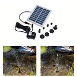 2W Mini Solar Fountain with Pump DC 12V Brushless Water Pump Pool Water Fountain Home Decoration for Garden Plants Watering Kits