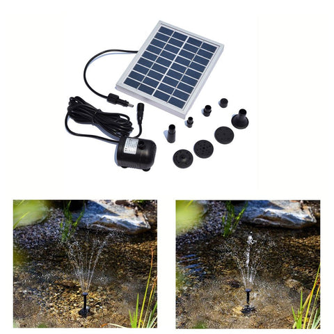 2W Mini Solar Fountain with Pump DC 12V Brushless Water Pump Pool Water Fountain Home Decoration for Garden Plants Watering Kits