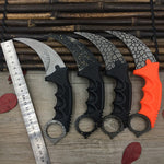 CS GO Counter Strike claw Karambit Knife Neck Knife with Sheath Tiger Tooth Real game Knife rainbow camping fix blade knife