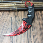  Tiger Tooth Real game Knife Claw Knife camping  latest color CS GO Counter Strike claw Karambit Knife Neck Knife with Sheath 