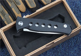 High Quality 58-60HRC D2 blade Steel + G10 handle bearing folding knife camping Hunting Survival Tactical knife EDC Utility tool