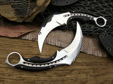 LCM66 Mirror light scorpion claw knife outdoor camping jungle survival battle karambit Fixed blade hunting knives self defense