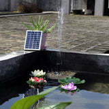 2W Mini Solar Fountain with Pump DC 12V Brushless Water Pump Pool Water Fountain Home Decoration for Garden Plants Watering Kits