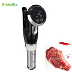 Vacuum Slow Sous Vide Food Cooker 1500W Powerful Immersion Circulator - LCD Digital Timer Display Stainless Steel