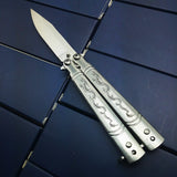 6.8 inch Stainless Steel Silver titanium Training Knife