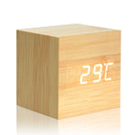 Wooden LED Digital Alarm Clock